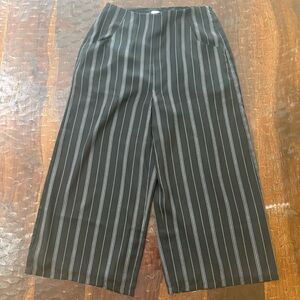 ALI & JAY Black and White Striped Pants